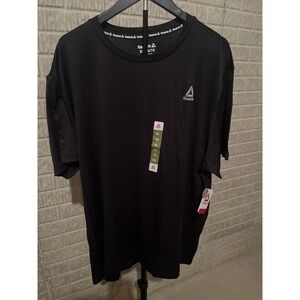 Reebok Classic Black Short Sleeve T Shirt XL EG TG Athleisure Activewear